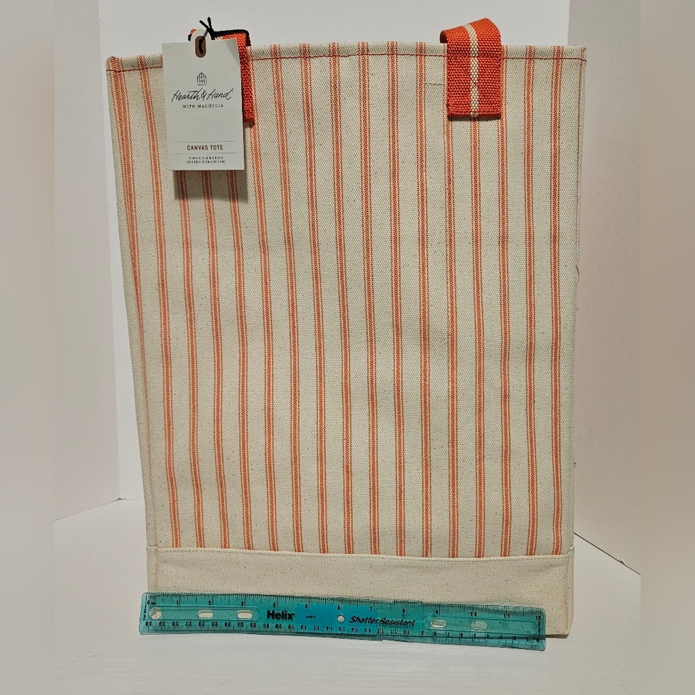 Hearth & Hand With Magnolia Canvas Tote 17x13x8